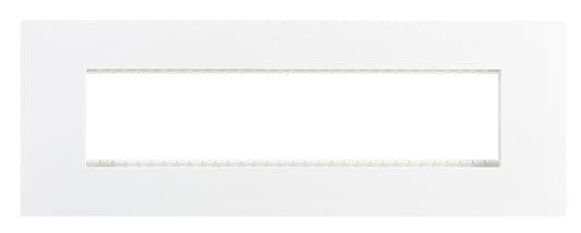 Bright Star ECP129 WHITE MODULAR WHITE 8 LEVER PLATE + FRAME