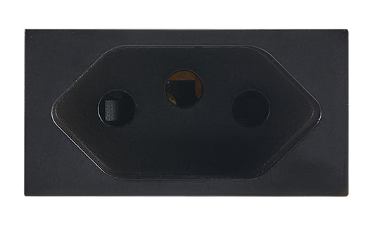 Bright Star ECP167  BLACK MODULAR BLACK 16A EURO SOCKET MODULE