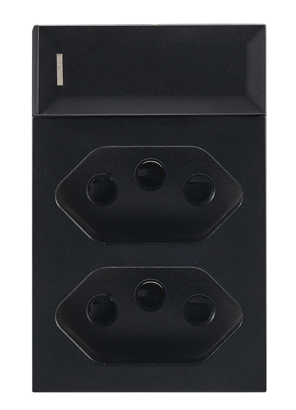 Bright Star ECP168 BLACK MODULAR BLACK 16A SWITCH WITH TWO EURO MODULES