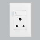 Bright Star EPL231 WHITE MODULAR WH 16A SOCKET WITH SWITCH 2 X 4