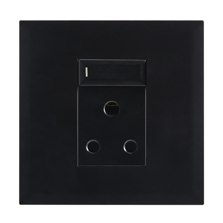 Bright Star EPL282 BLACK MODULAR BLACK 16A SOCKET WITH SWITCH 4 X 4