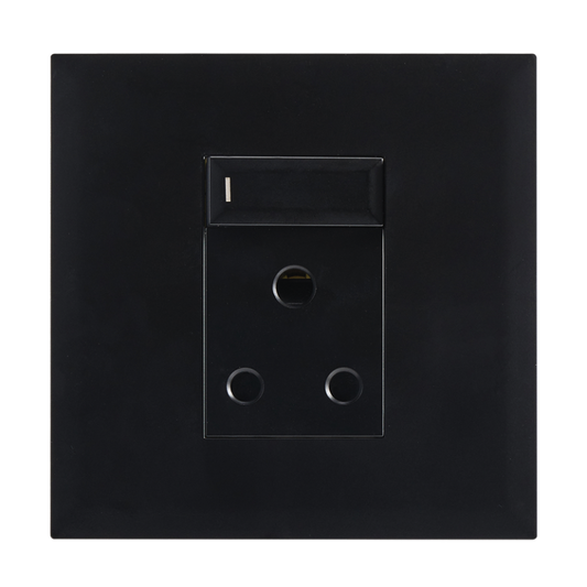Bright Star EPL282 BLACK MODULAR BLACK 16A SOCKET WITH SWITCH 4 X 4