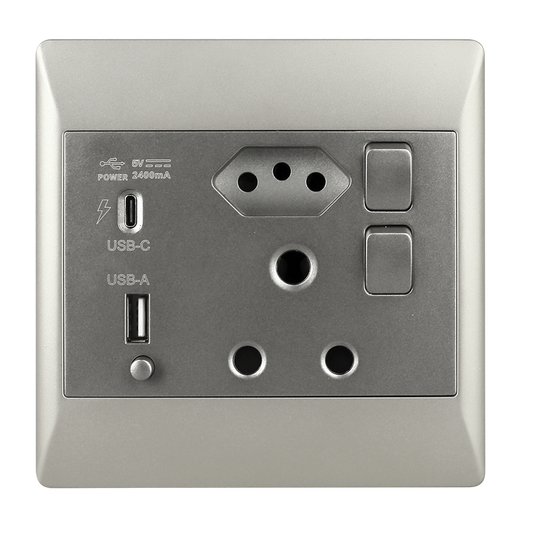 Bright Star EPL365 DUO 16 AMP PLUG + ZA PLUG + TYPE A + TYPE C