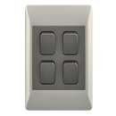 Bright Star ESW074/2 DUO 4 LEVER 2 WAY SWITCH 2 X 4 (10 per box)