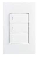 Bright Star ESW203 WHITE MODULAR WH 3 LEVER 1 WAY SWITCH 2 X 4