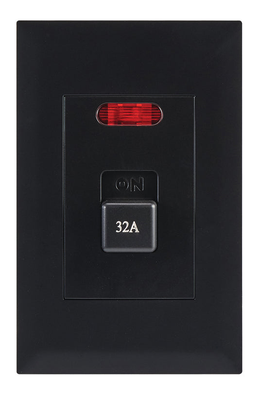 Bright Star ESW254 BLACK MODULAR BK 32A DOUBLE POLE ISOLATOR 2 X 4