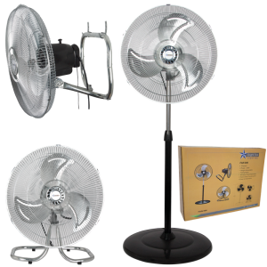Bright Star FAN008/3 IN ONE WHITE 3 IN 1 FLOOR/TABLE/WALL FAN 3 SPEED 55W