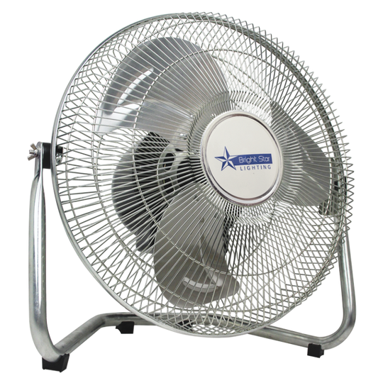 Bright Star FAN010 CHROME 12" FLOOR FAN 3 SPEED 40W