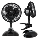 Bright Star FAN012 BLACK 6" TABLE AND CLIP FAN 15W 2 SPEED