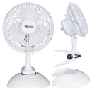Bright Star FAN012 WH 6" TABLE AND CLIP FAN 15W 2 SPEED