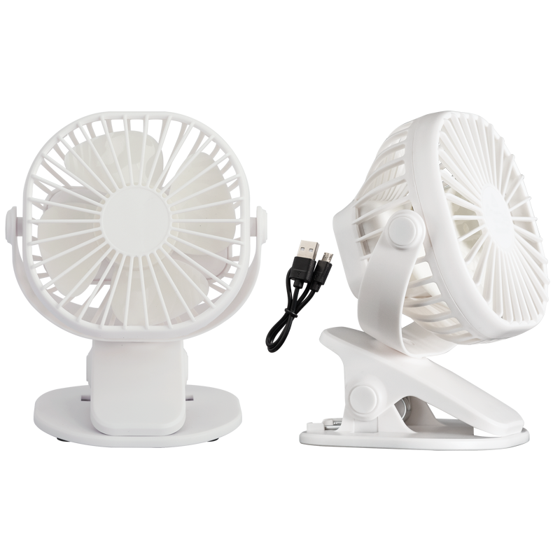Bright Star FAN019 WHITE PORTABLE RECHARGE CLIP/TABLE 7W 3SPEED