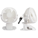 Bright Star FAN019 WHITE PORTABLE RECHARGE CLIP/TABLE 7W 3SPEED