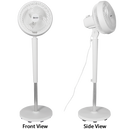 Bright Star FAN027 WHITE 10" STANDING FAN 3 SPEED 55W MOTOR