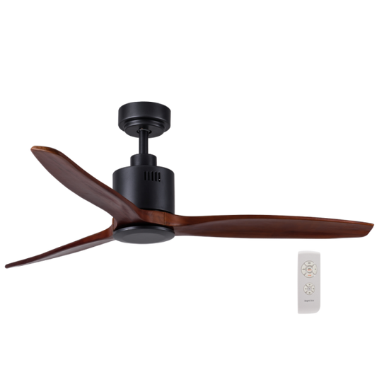 Bright Star FCF045 BK/WOOD 40W COPPER COIL DC 3 WOOD BLADES NO LIGHT