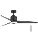 Bright Star FCF064 MATT BK 18W LED CCT 32W COPPER COIL DC 3 ABS BLADES REMOTE