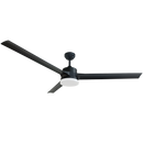Bright Star FCF087 BLACK 18W LED 4000K 29W COPPER COIL DC 3 BLADE REMOTE