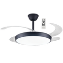 Bright Star FCF093 BLACK RETRACTABLE BLADES 42W LED CCT 30W DIMM DC MOTOR