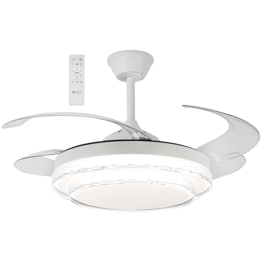 Bright Star FCF094 LED RETRACTABLE BLADES 42W LED CCT 30W DC MOTOR