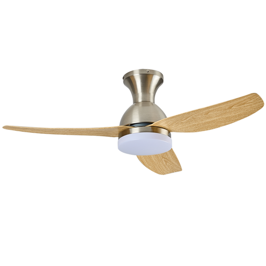 Bright Star FCF100 SATIN 18W LED CCT 25W DC MOTOR 3 BLADES REMOTE