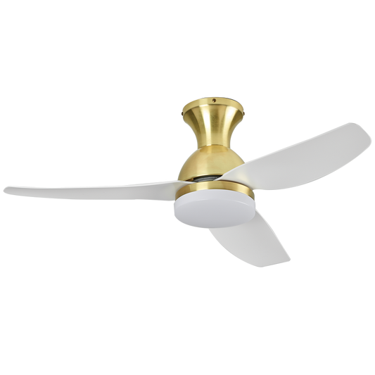 Bright Star FCF101 BRASS 18W LED CCT 25W DC MOTOR 3 BLADES REMOTE