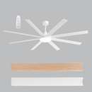 Bright Star FCF103 WHITE 72" 24W LED CCT 55W DC MOTOR 8 BLADES