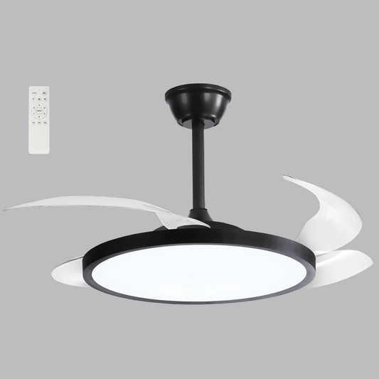 Bright Star FCF106 BLACK 36W LED CCT 30W DC MOTOR 4 BLADES REMOTE