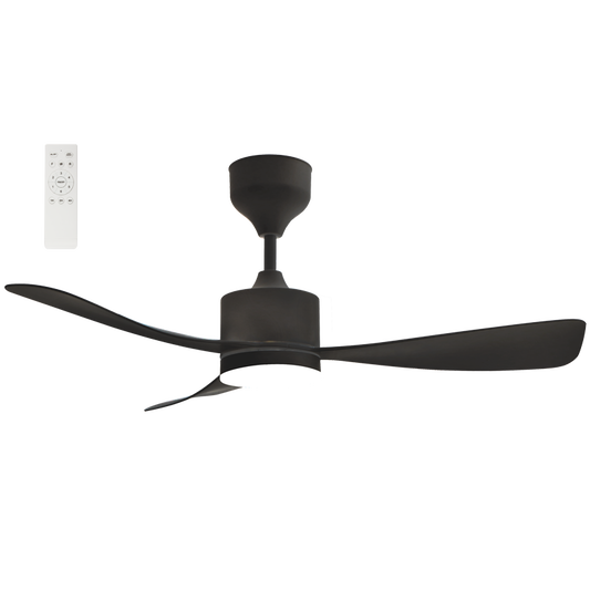 Bright Star FCF108 BLACK 18W LED CCT 30W DC MOTOR 3 BLADES REMOTE