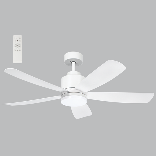 Bright Star FCF111 WHITE 18W LED CCT 30W DC MOTOR 5 BLADES REMOTE
