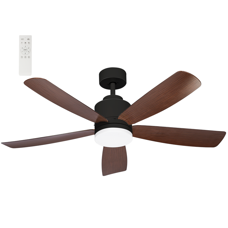 Bright Star FCF112 BLACK 18W LED CCT 30W DC MOTOR 5 BLADES REMOTE