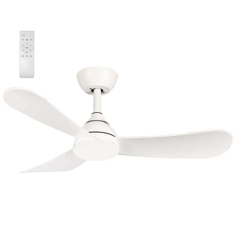 Bright Star FCF113 WHITE NO LIGHT 30W DC MOTOR 3 ABS BLADES REMOTE