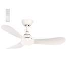 Bright Star FCF113 WHITE NO LIGHT 30W DC MOTOR 3 ABS BLADES REMOTE