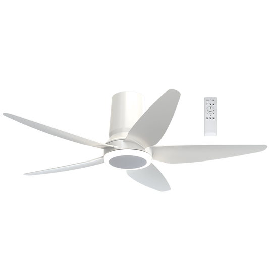 Bright Star FCF120 WHITE 18W LED CCT 35W DC MOTOR 5 BLADES REMOTE 48"