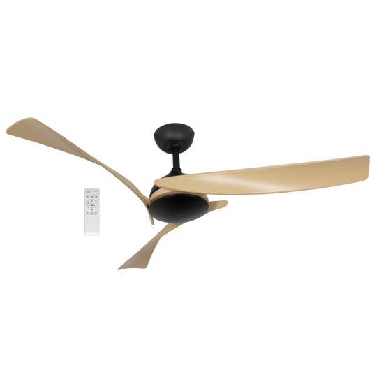 Bright Star FCF121 WOOD FINISH NO LIGHT 35W DC MOTOR 3 BLADES REMOTE 52"