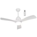 FCF126 Bright Star OUTDOOR WH IP65 FAN 15W LED CCT 20W DC MOTOR 3 BLADES 42"