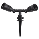Bright Star GS002 BLACK DOUBLE PVS GARDEN SPIKE LIP SEAL IP54 2XPAR38