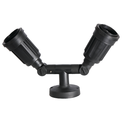 Bright Star GS005/2 BLACK GARDEN SPOT SWIVEL ARM LIP SEAL IP54 2XES PAR38