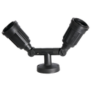 Bright Star GS005/2 BLACK GARDEN SPOT SWIVEL ARM LIP SEAL IP54 2XES PAR38