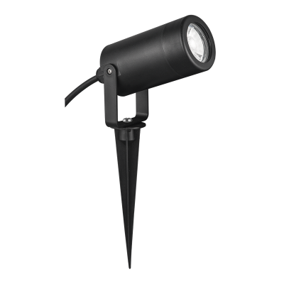 Bright Star GS012 BLACK LED ABS & PC GARDEN SPIKE GLASS COVER 1X7W GU10