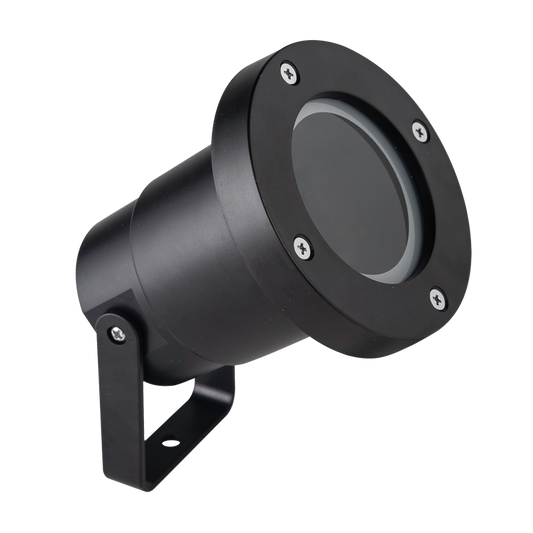 Bright Star GS015 BLACK GARDEN SPOT CLEAR COVER IP65 ABS,PC, GLS 1X5W GU10