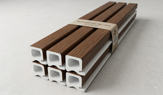 Bodie Brown Walnut WPC Wall Panel Starter Trim  – 45-WPA-WLNT-SRT