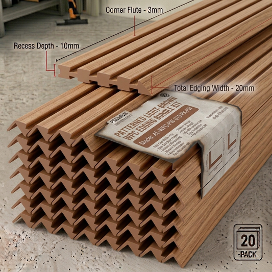 Bodie Washed Pine WPC Wall Panel Edging Trim (2400mm x 20 Pieces) – 45-WPA-SPIN-025