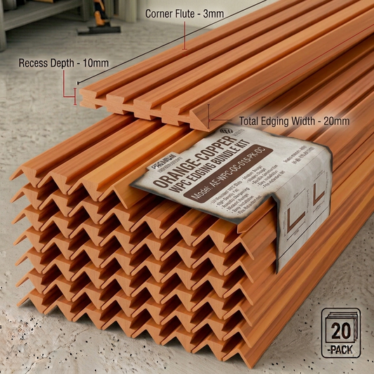 Bodie Harvest Cedar WPC Wall Panel Edging Trim (2400mm x 20 Pieces) – 45-WPA-HVCD-025