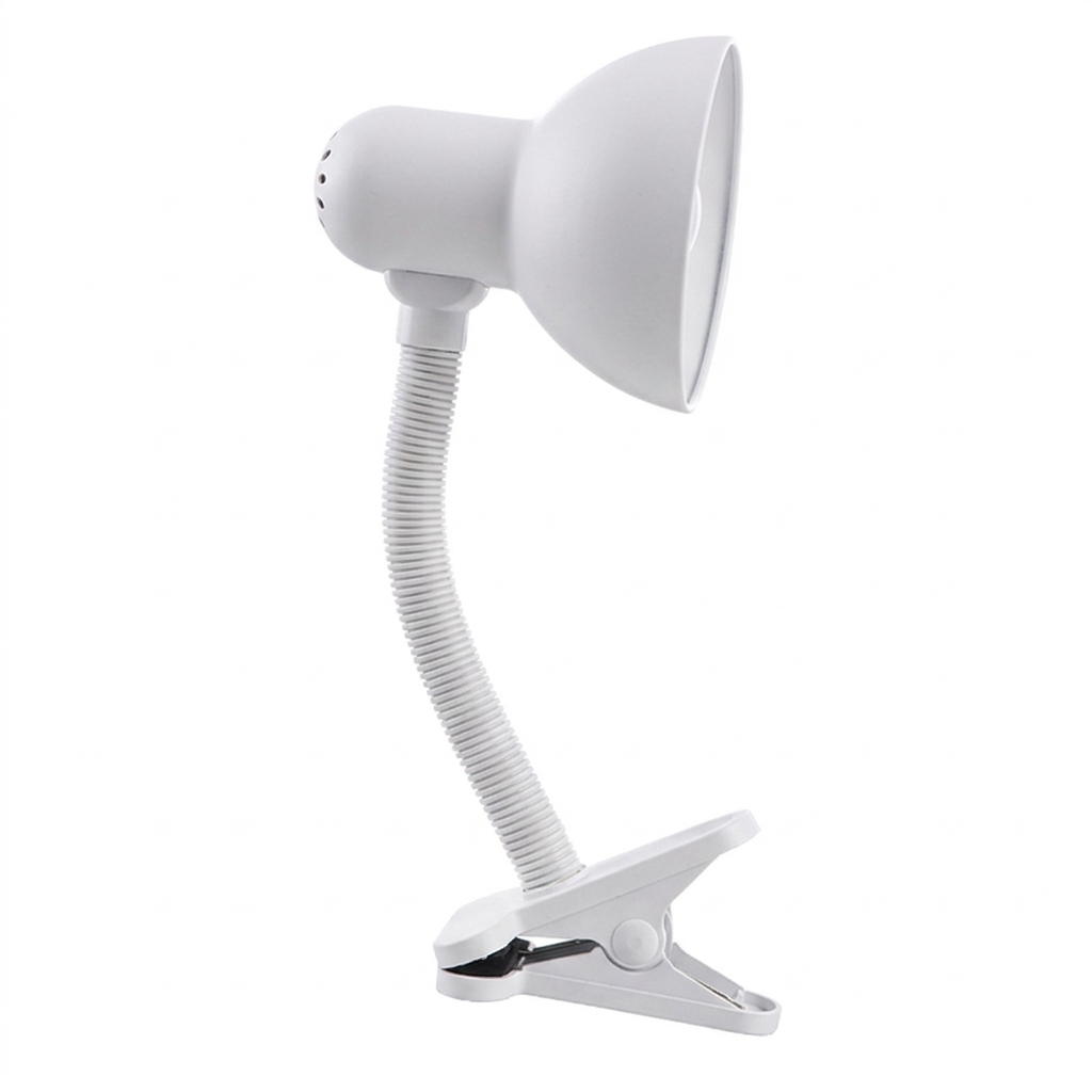 Bright Star CL005 WHITE CLIP ON LAMP 60 WATT