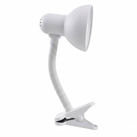 Bright Star CL005 WHITE CLIP ON LAMP 60 WATT