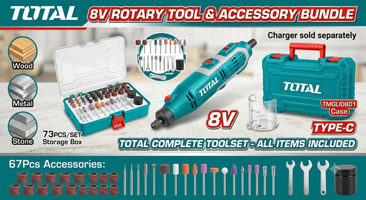 Total  Cordless Mini Grinder Bundle Kit
