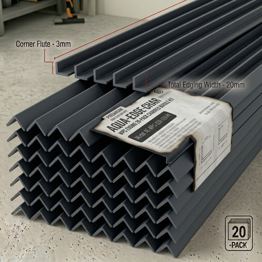 Bodie Black WPC Wall Panel Edging Trim (2700mm x 20 Pieces) – 45-WPA-BKWD-025