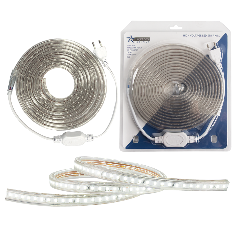 Bright Star HVS401 COOL 5M COOL WHITE 4000K LED BLISTER PACK STRIP IP65