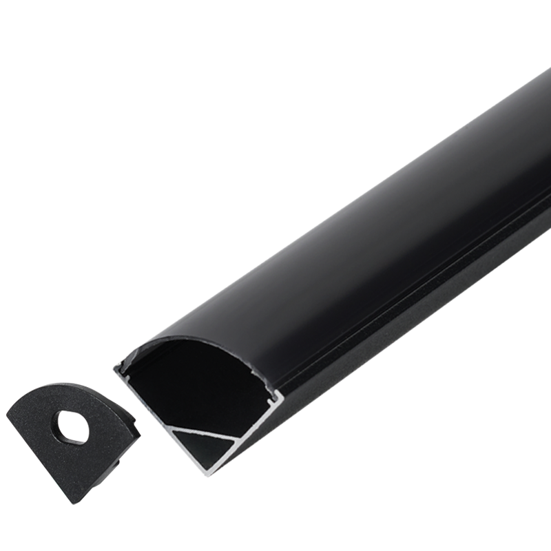 Bright Star HVS432 BK CORNER 3M 3M BK ALU PROF. Corner, 2xEnd, 1xCover,6xClip,IP20