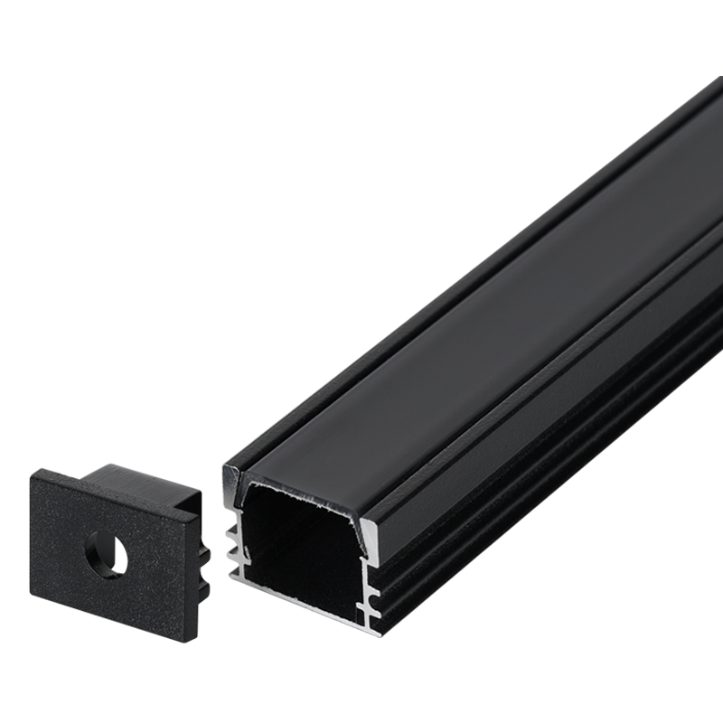 Bright Star HVS433 BK SURFACE 3M 3M BK ALU PROF. Surface,2xEnd, 1xCover,6xClip,IP20