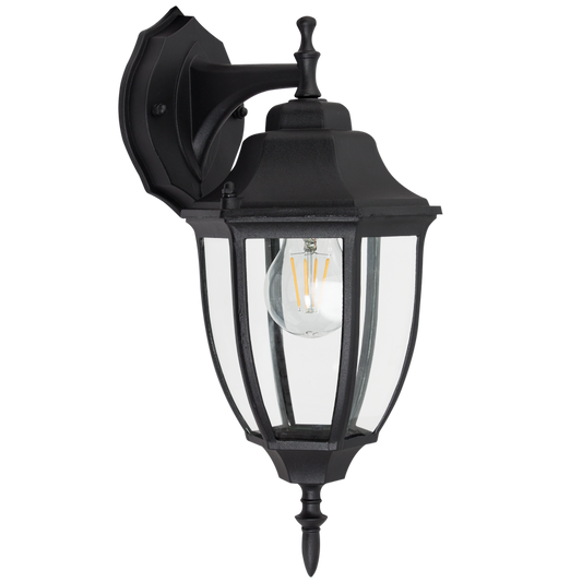 Bright Star L223 BLACK 6 PANEL BELLY DOWN IP43 1X60W ES